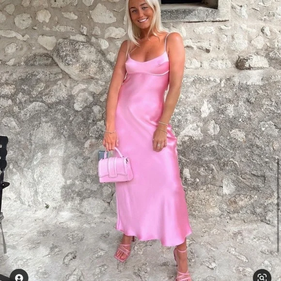 Pleated Dress Zara The Rose Dress A $60 Pink Zara Satin Slip Dress Is Taking Over Pleated Dress Zara The Rose Dress A $60 Pink Zara Satin Slip Dress Is Taking Over